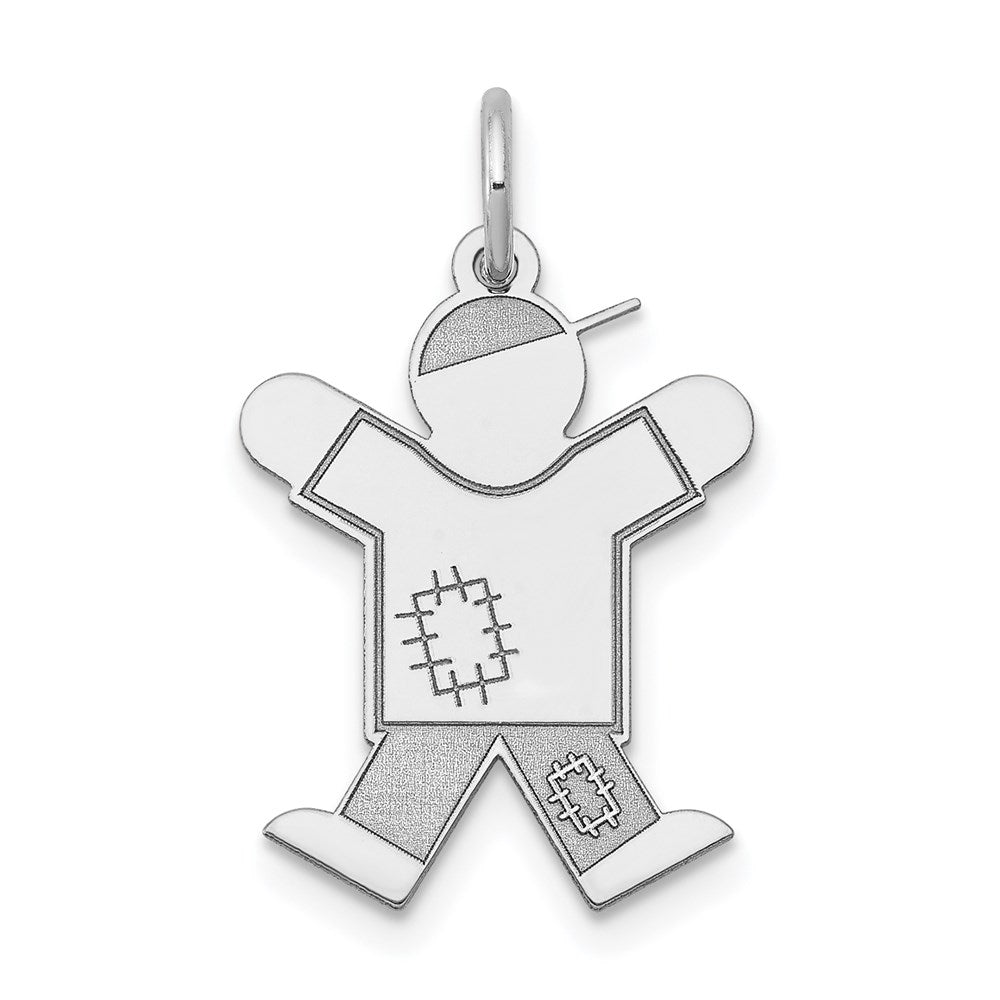 14k White Gold Charm