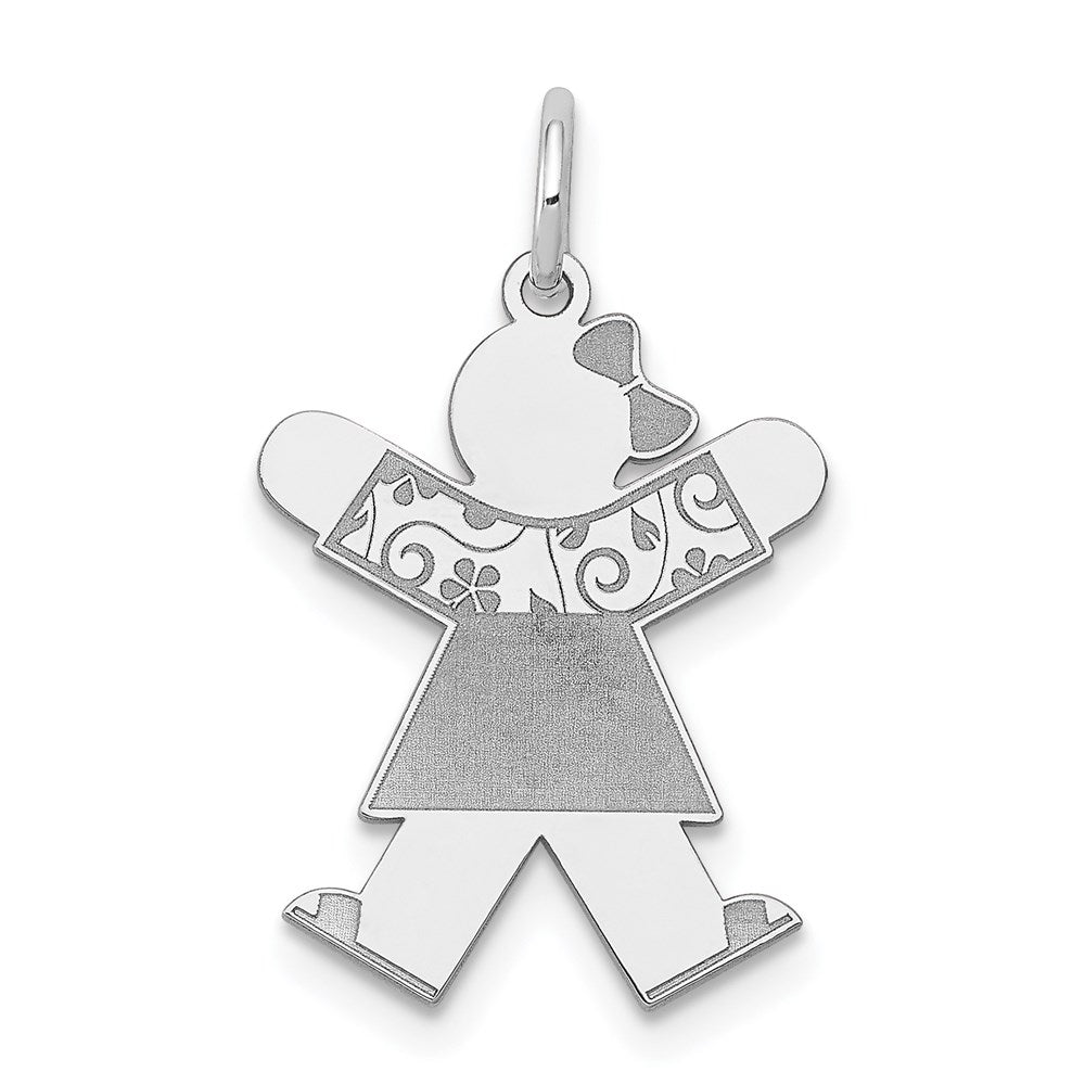 14k White Gold Charm