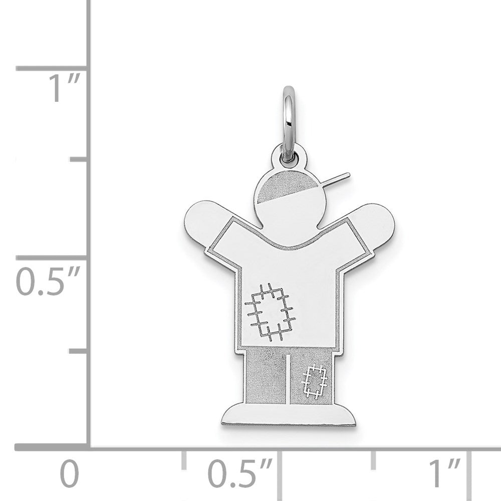 14k White Gold Charm