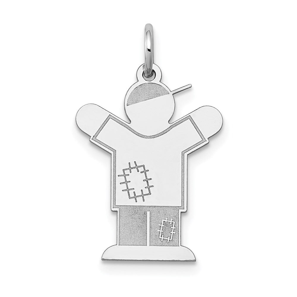 14k White Gold Charm