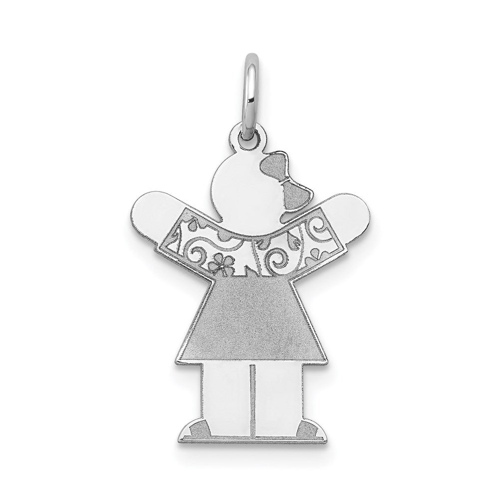 14k White Gold Charm