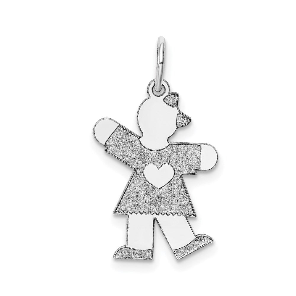 14k White Gold Charm