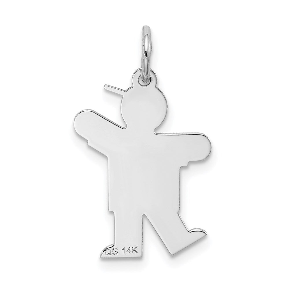 14k White Gold Charm