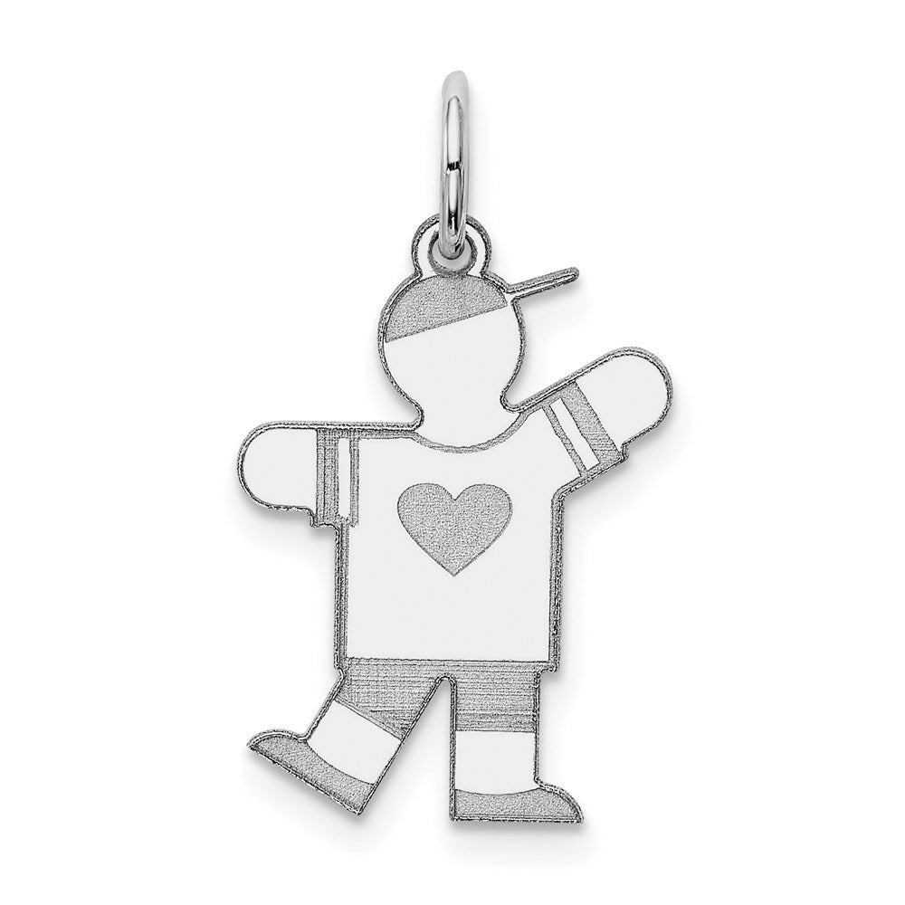 14k White Gold Charm