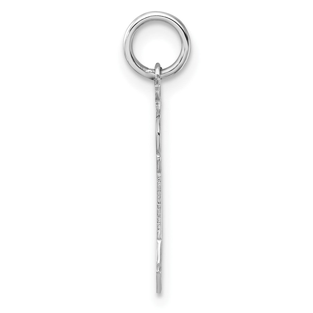 14k White Gold Charm