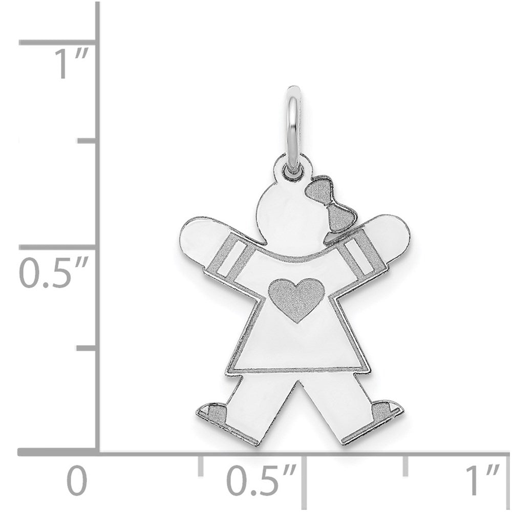 14k White Gold Charm