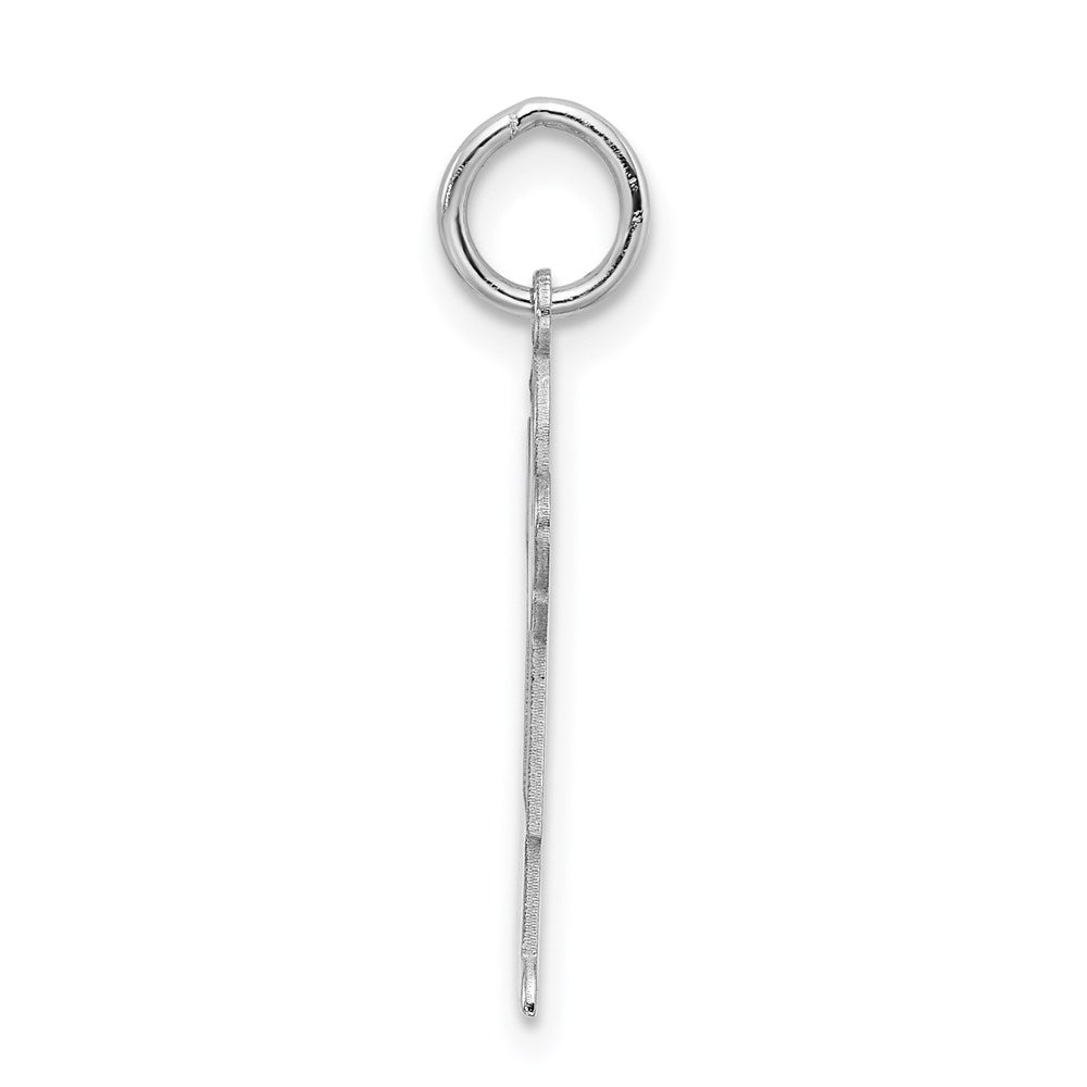 Sterling Silver Rhodium-plated Love Charm