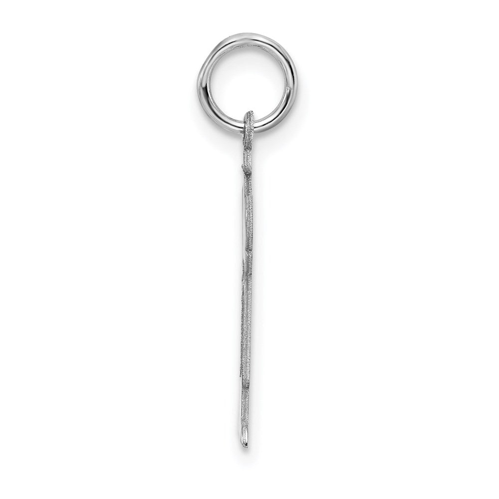 Sterling Silver Rhodium-plated Love Charm