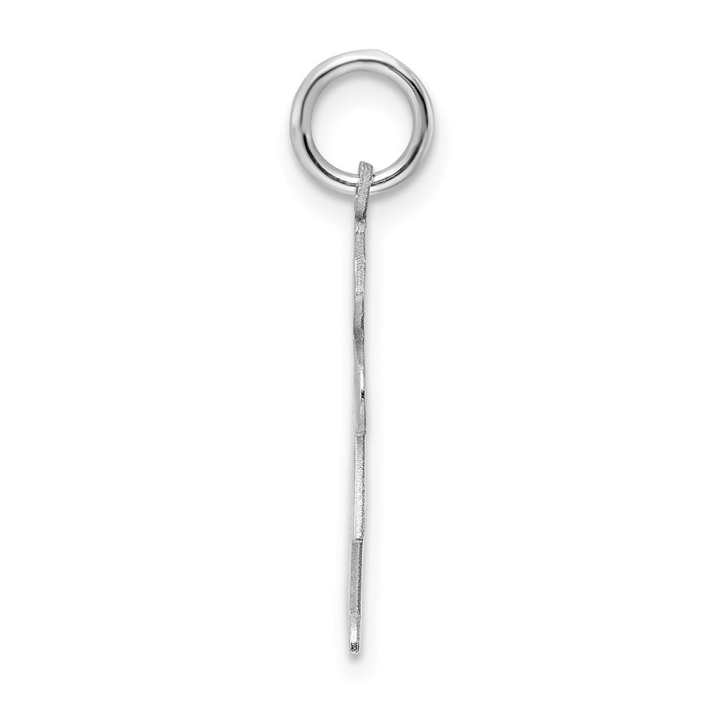 Sterling Silver Rhodium-plated Hugs Charm