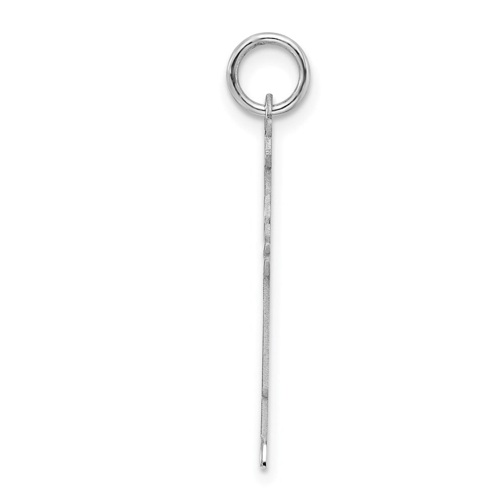 Sterling Silver Rhodium-plated Love Charm