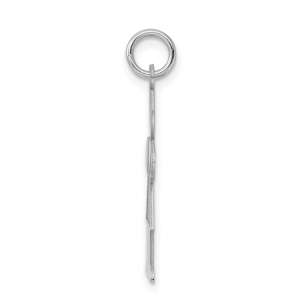 Sterling Silver Rhodium-plated Hugs Charm