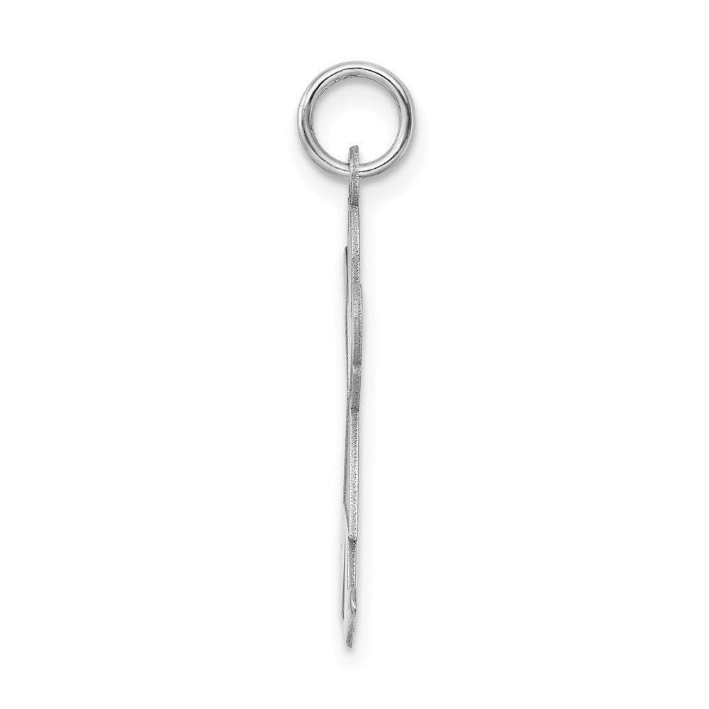 Sterling Silver Rhodium-plated Joy Charm