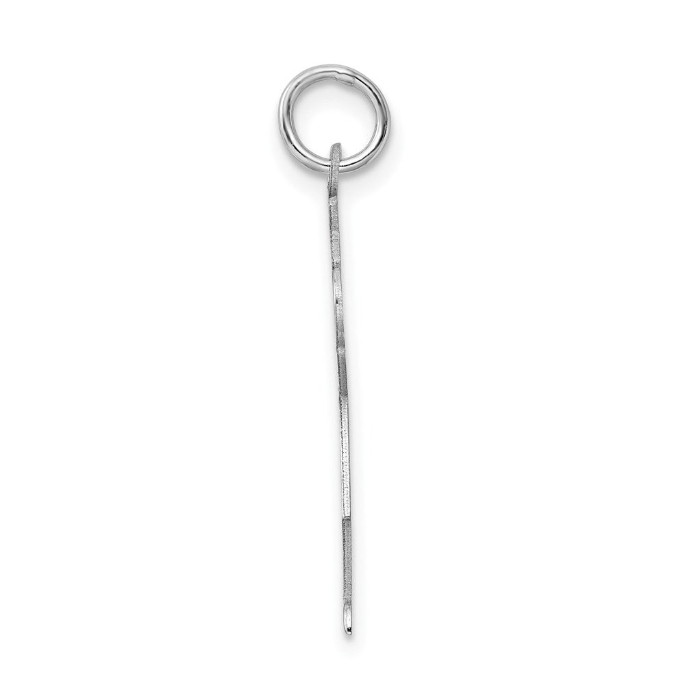 Sterling Silver Rhodium-plated Love Charm