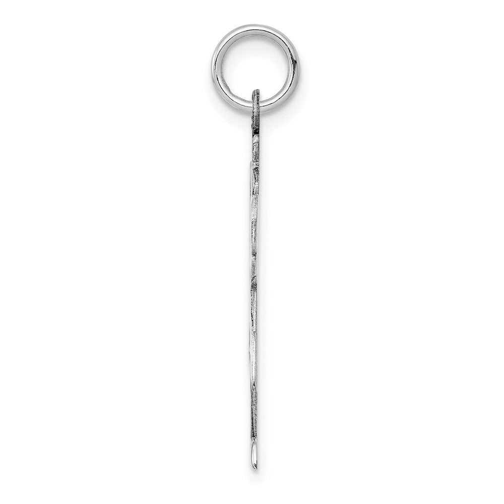 Sterling Silver Rhodium-plated Love Charm