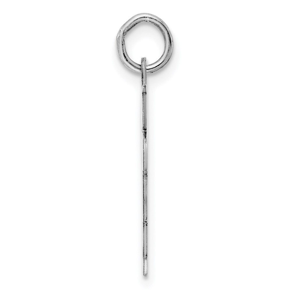 Sterling Silver Rhodium-plated Charm