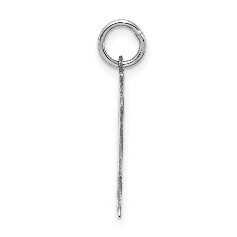 Sterling Silver Rhodium-plated Charm