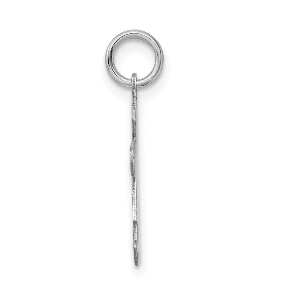 Sterling Silver Rhodium-plated Charm