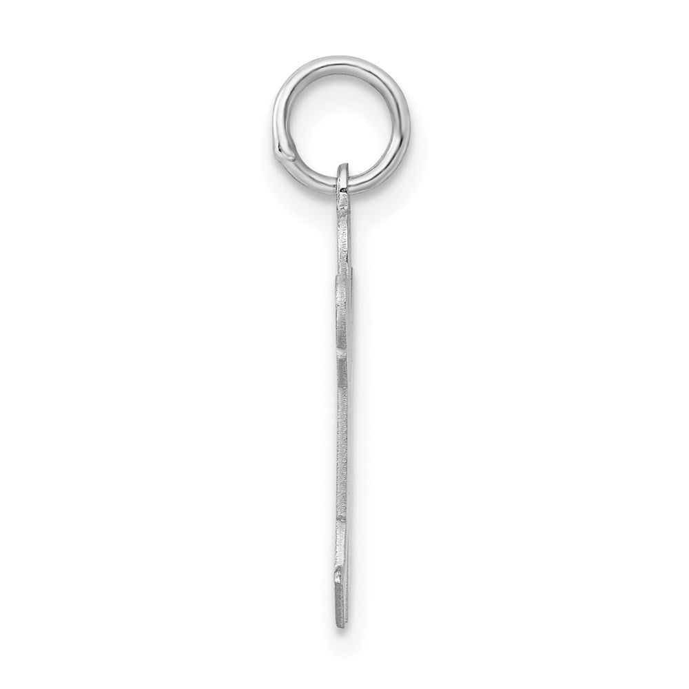 Sterling Silver Rhodium-plated Charm