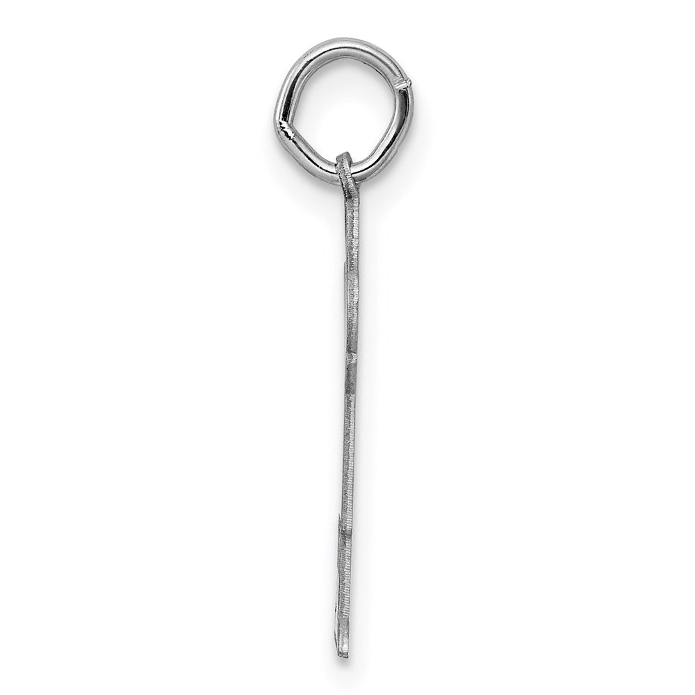 Sterling Silver Rhodium-plated Charm