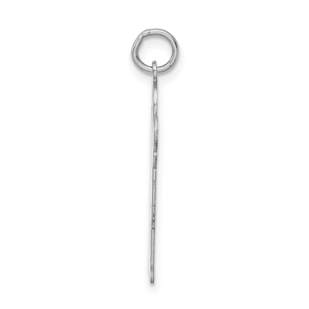 Sterling Silver Rhodium-plated Charm