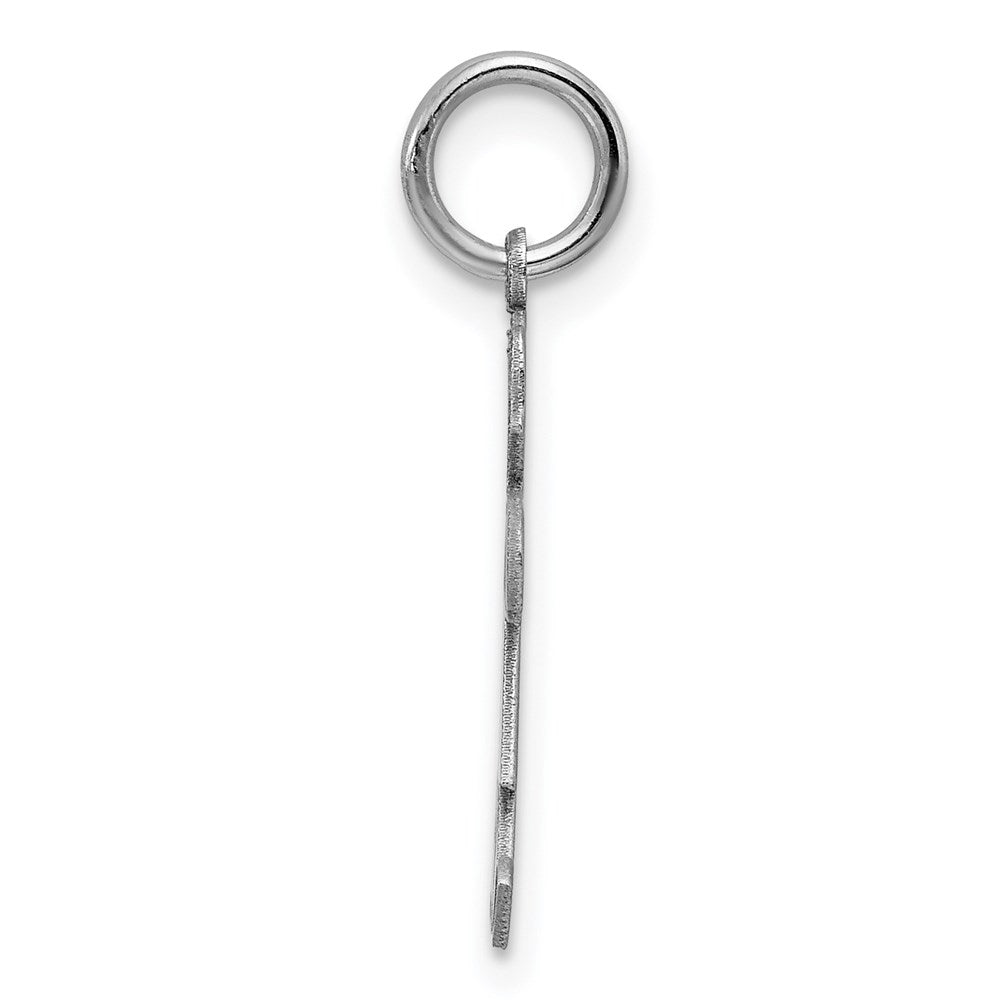Sterling Silver Rhodium-plated Charm