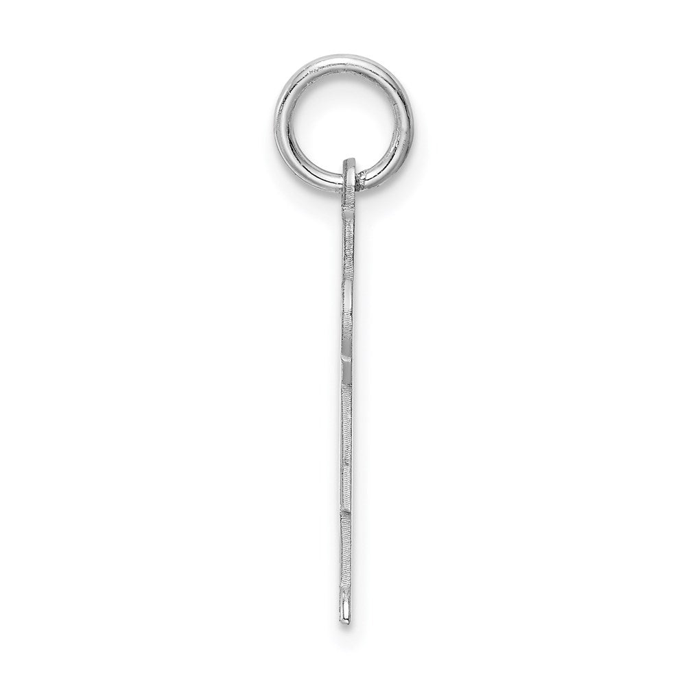 Sterling Silver Rhodium-plated Charm
