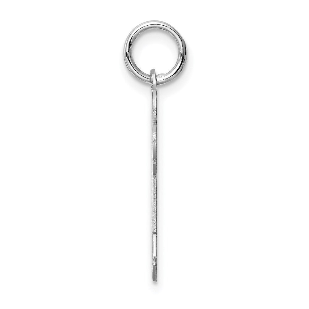 Sterling Silver Rhodium-plated Charm
