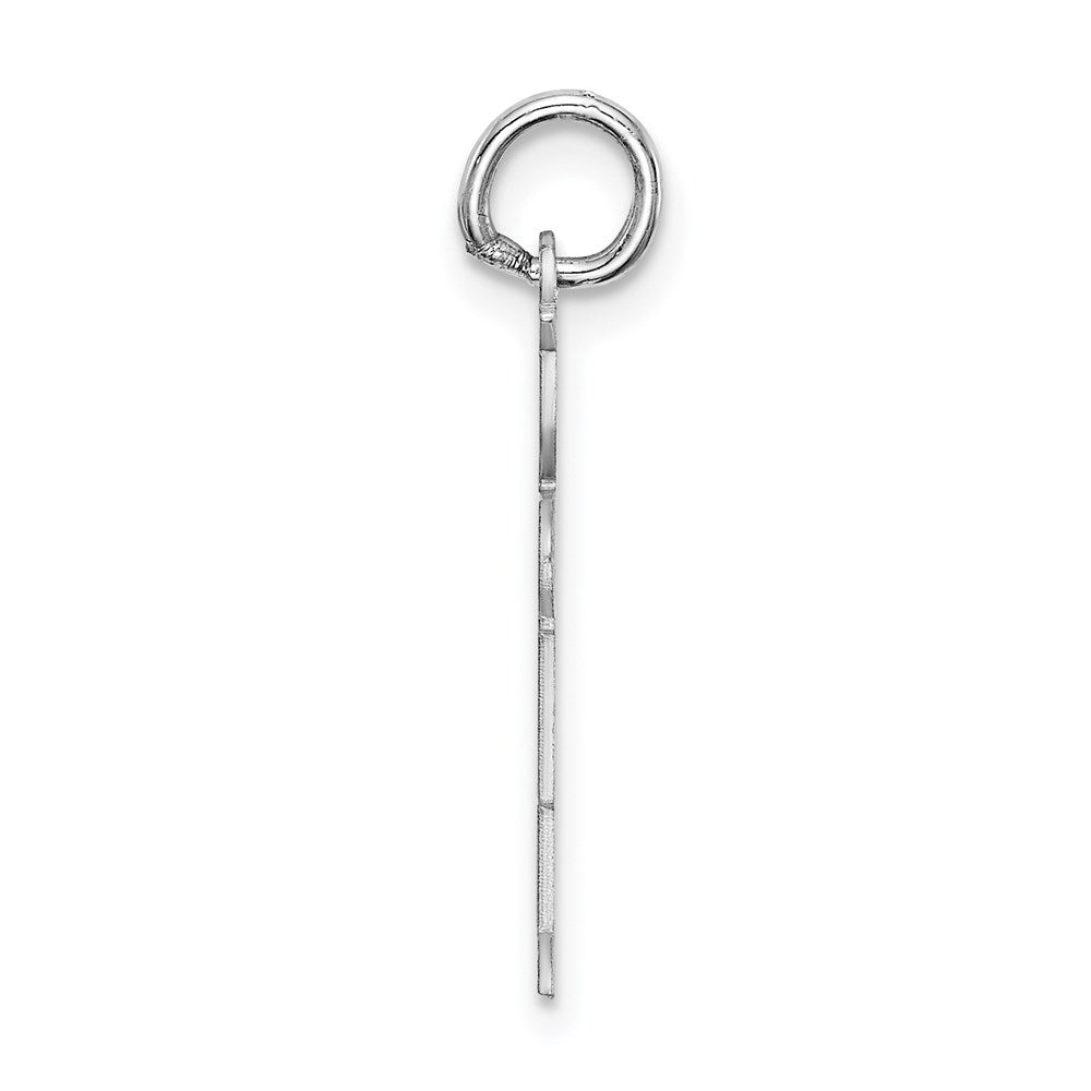 Sterling Silver Rhodium-plated Charm
