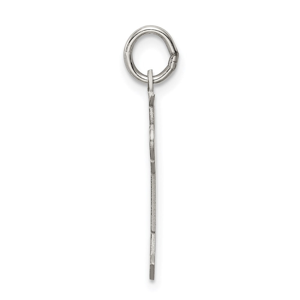Sterling Silver Rhodium-plated Charm