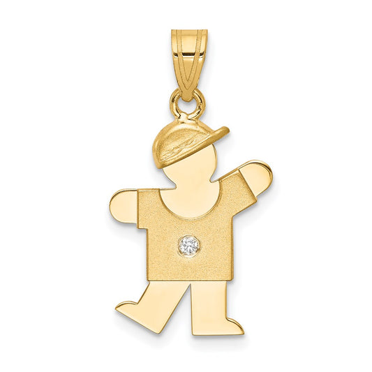 14k AA Diamond Pendant