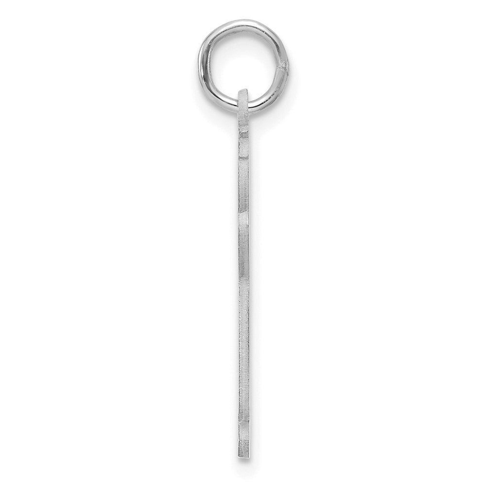 Sterling Silver Rhodium-plated Class of 2024 Boy Cuddle Charm
