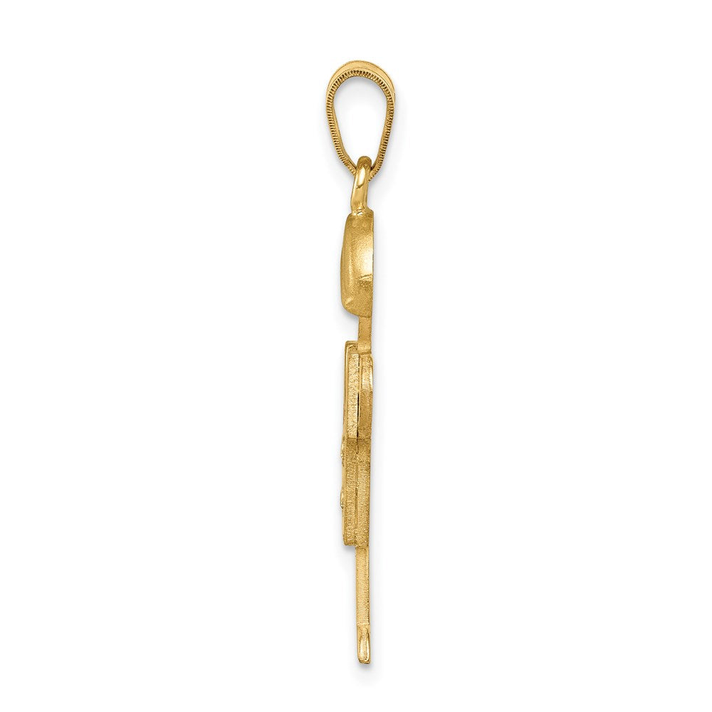 14k AAA Diamond Pendant