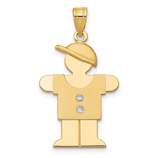 14k AA Diamond Pendant
