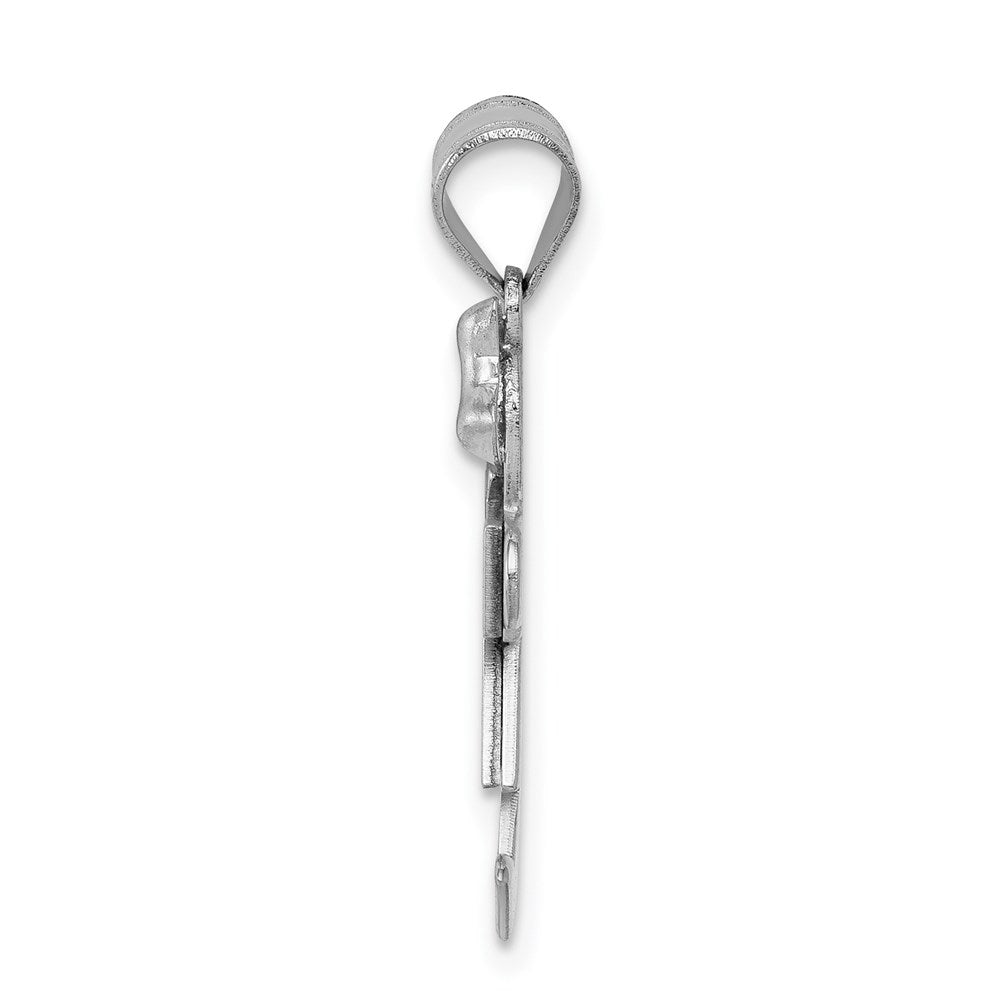 14k White Gold VS Diamond Pendant