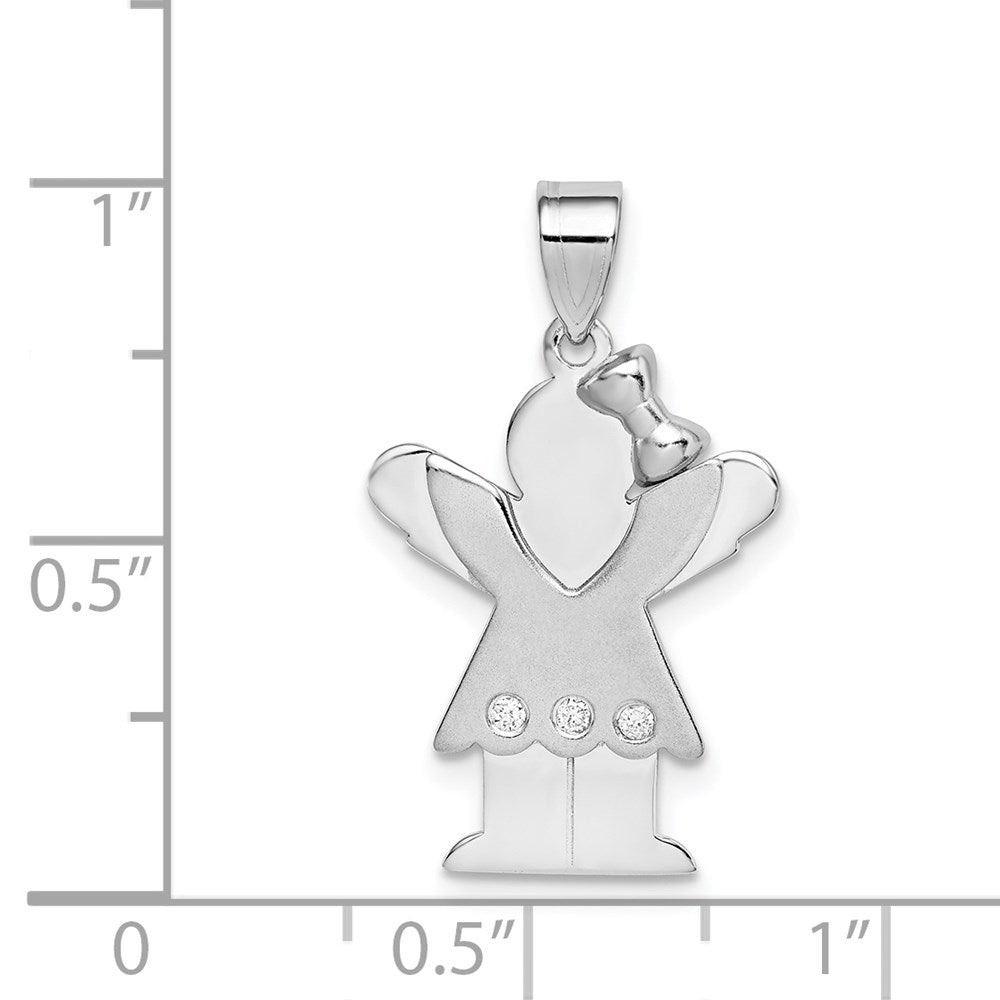 14k White Gold VS Diamond Pendant