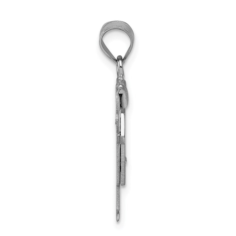 14k White Gold VS Diamond Pendant
