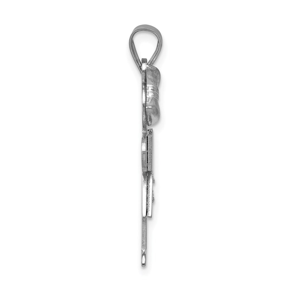 14k White Gold VS Diamond Pendant