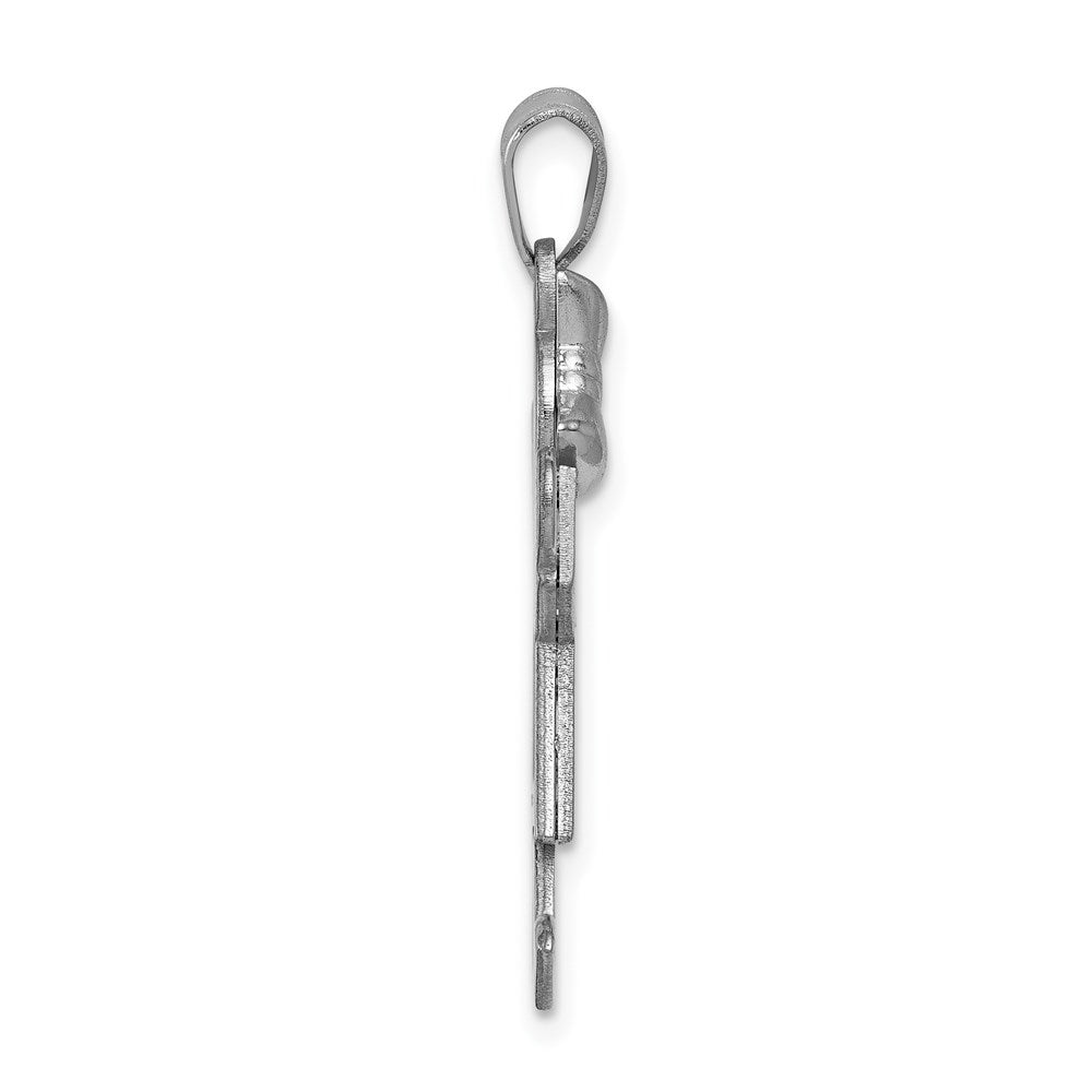 14k White Gold AAA Diamond Pendant