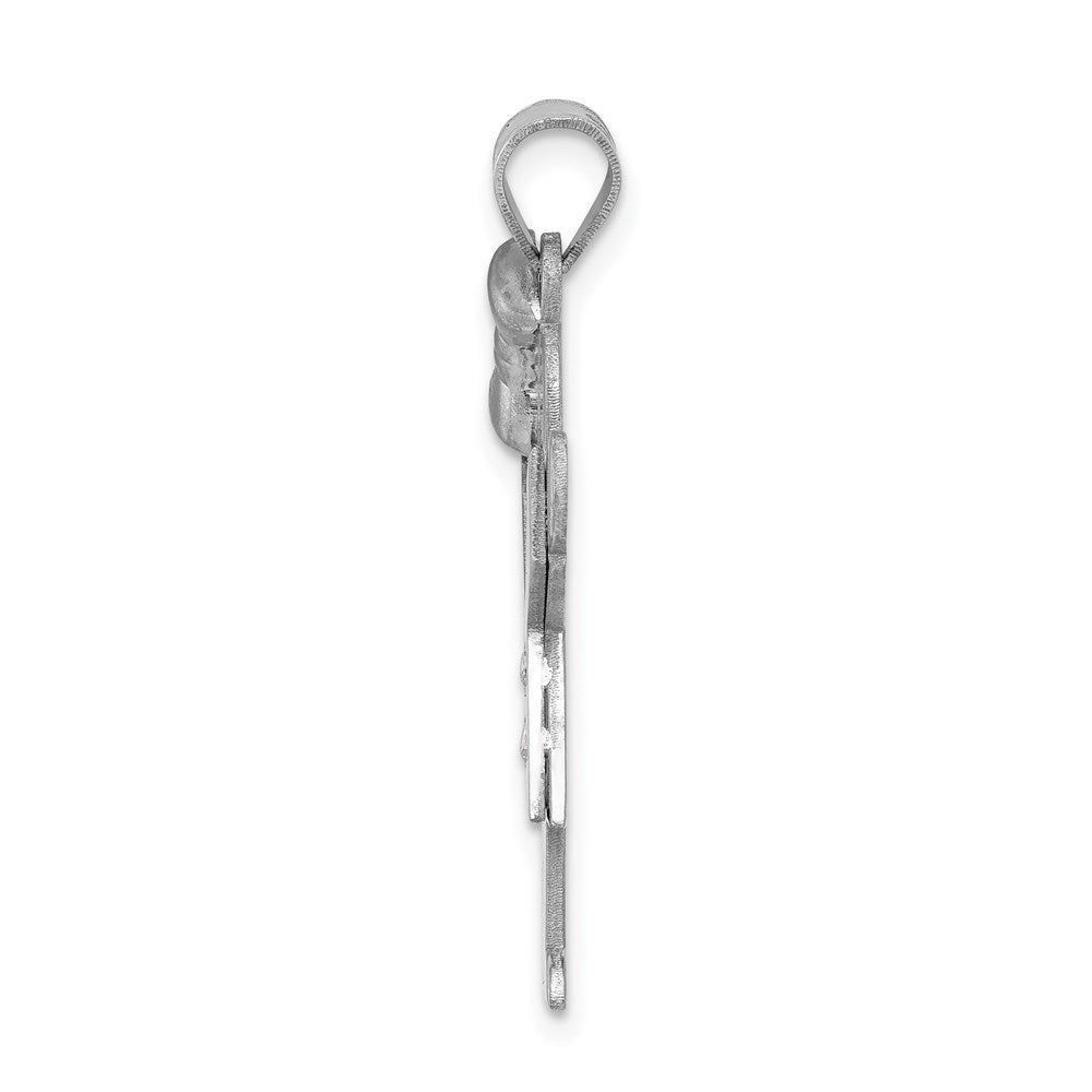 14k White Gold VS Diamond Pendant