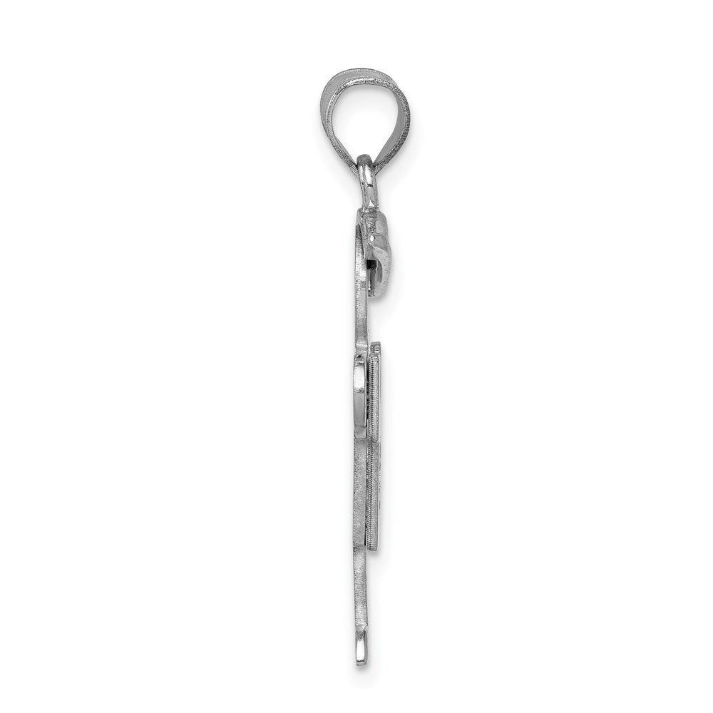 14k White Gold VS Diamond Pendant