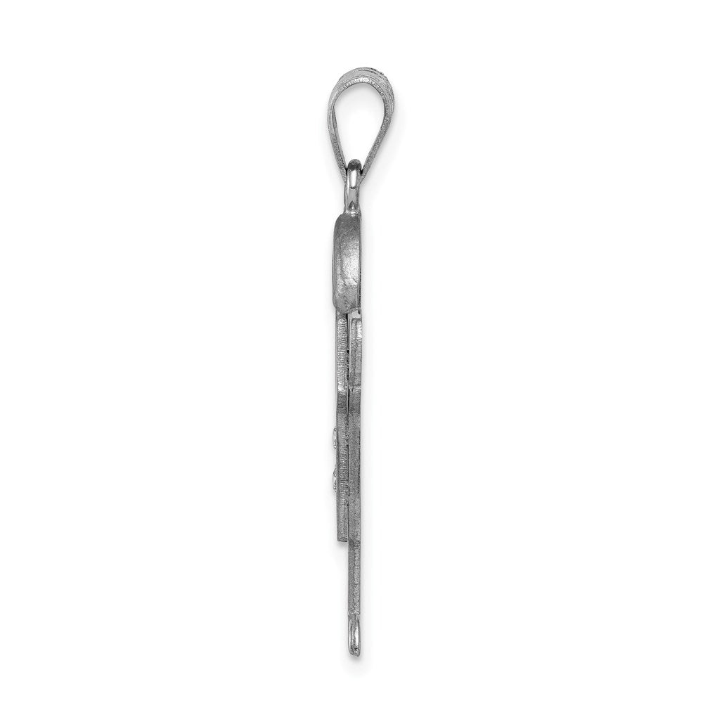 14k White Gold VS Diamond Pendant