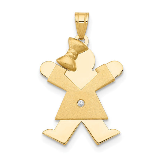 14k AA Diamond Pendant