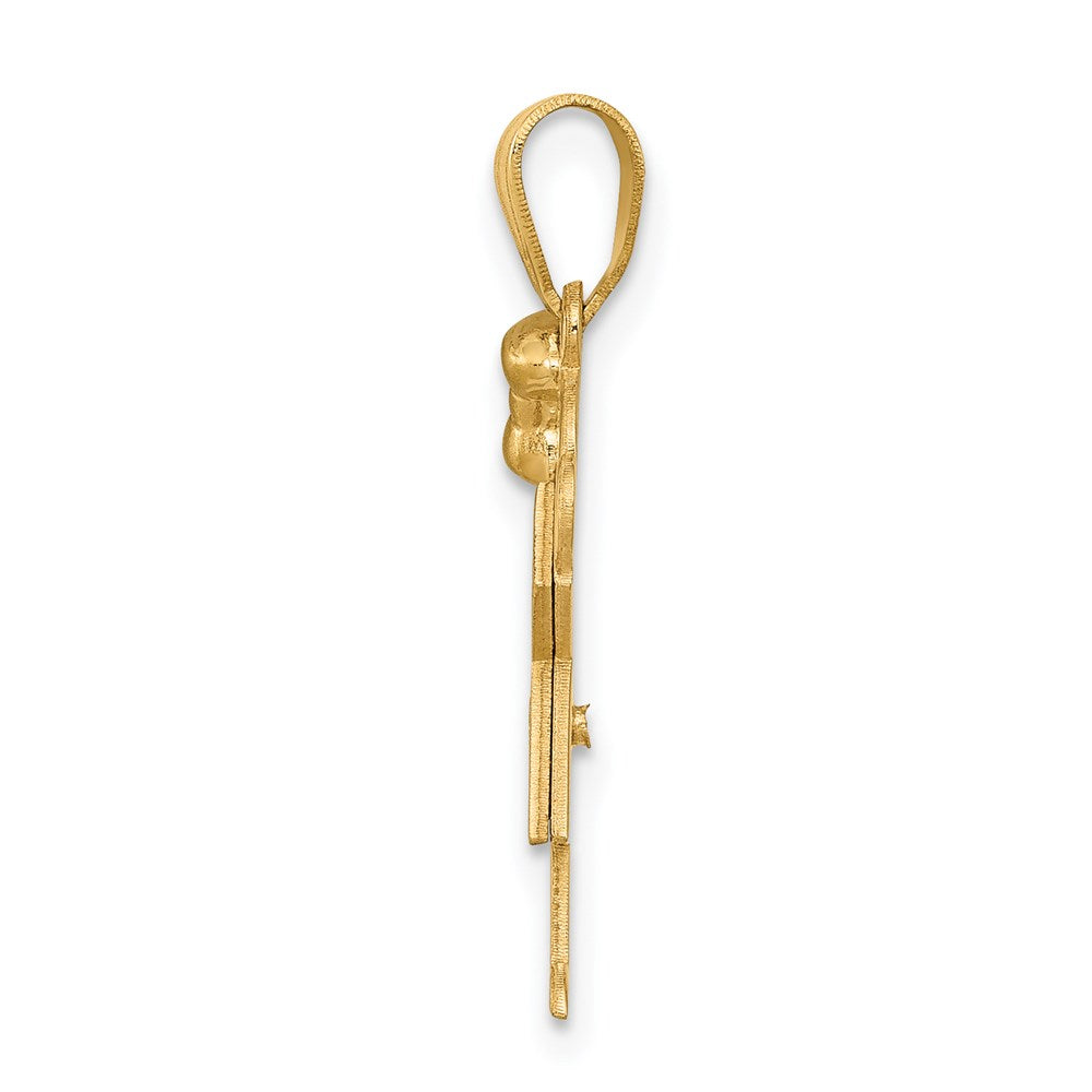 14k AAA Diamond Pendant