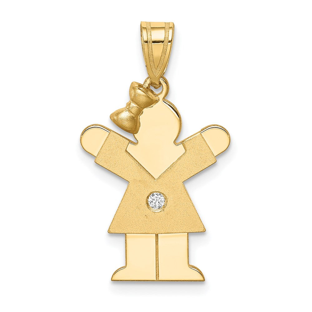 14k AAA Diamond Pendant