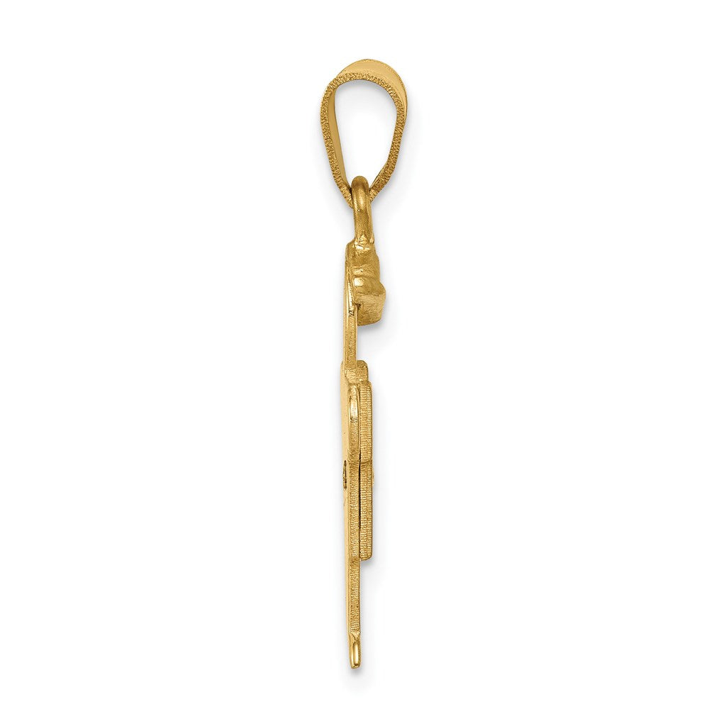 14k AAA Diamond Pendant