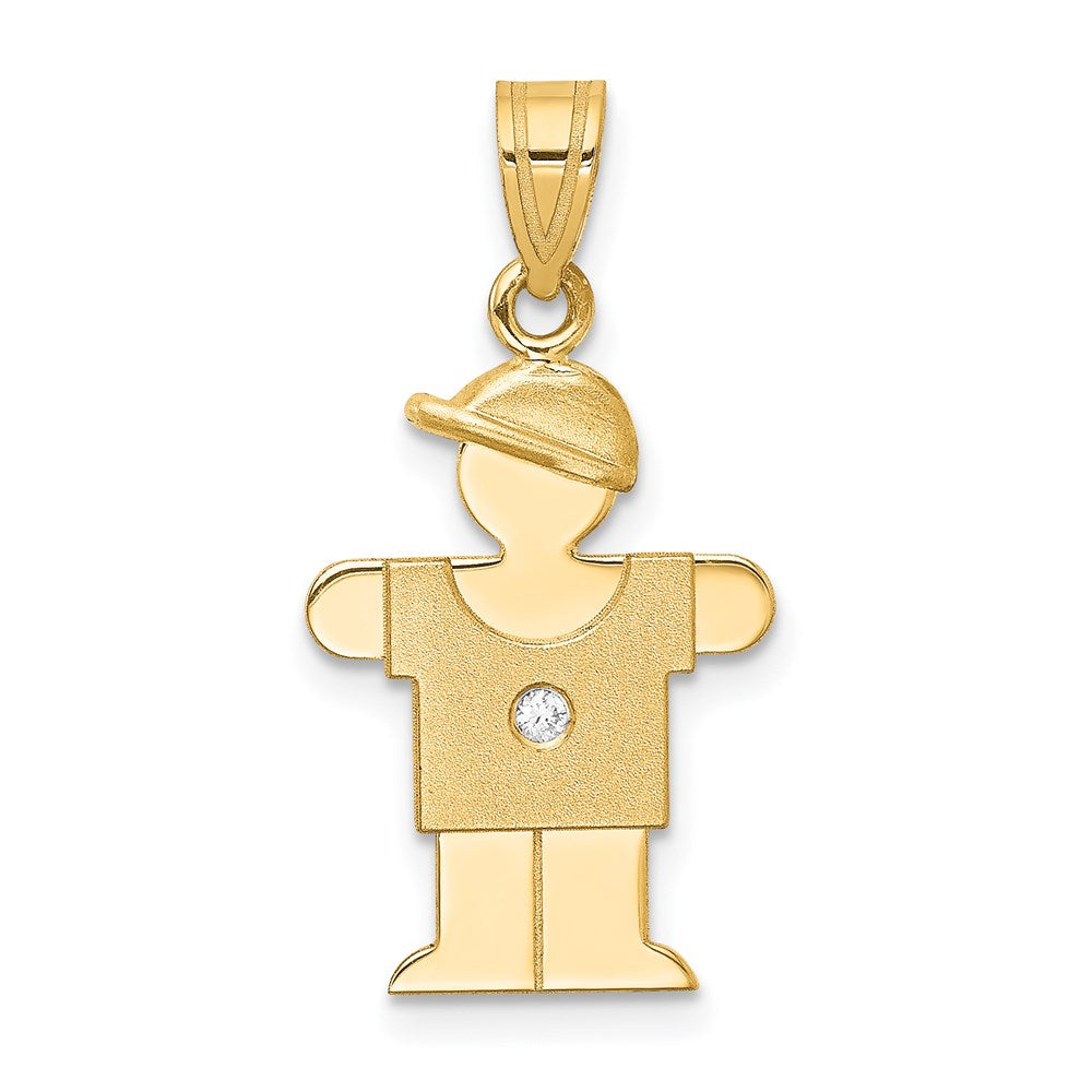 14k AAA Diamond Pendant