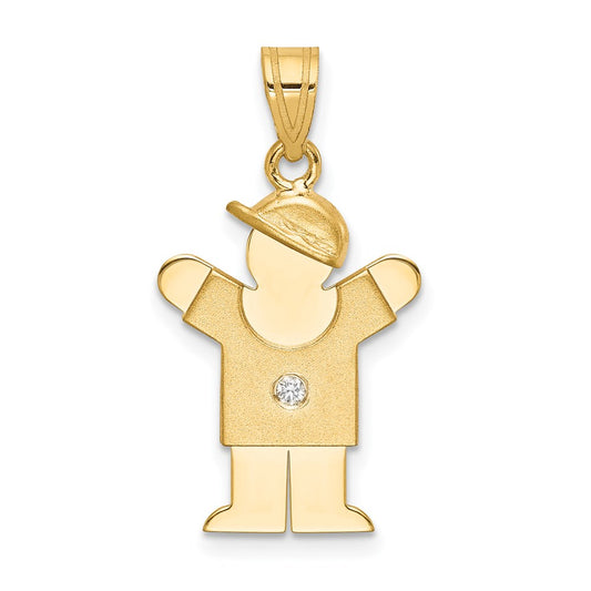 14k AA Diamond Pendant