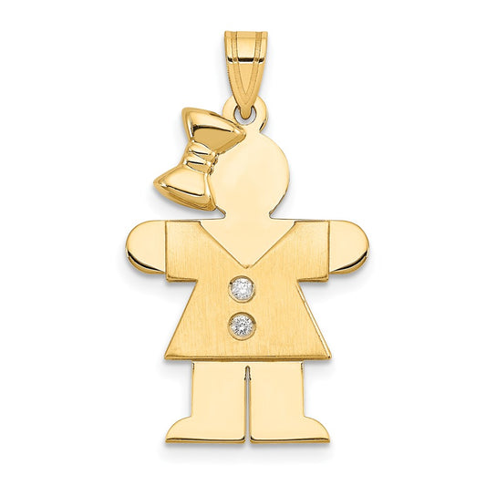 14k AA Diamond Pendant