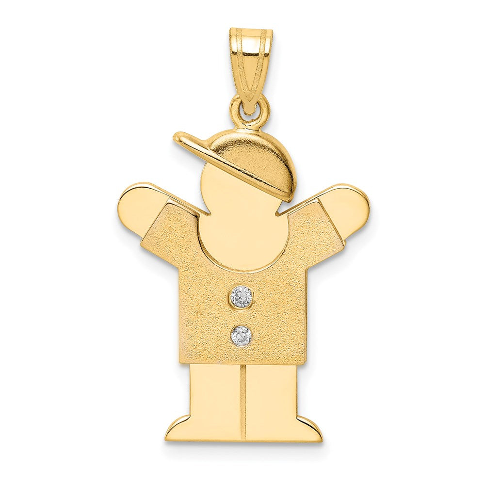 14k AA Diamond Pendant