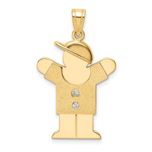 14k AA Diamond Pendant